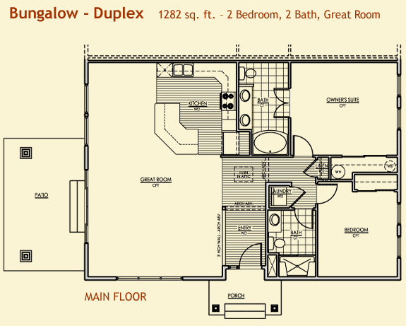 Duplex Bungalow Plans | bungalow duplex house plans Duplex Bungalow Plans | bungalow duplex house plans
